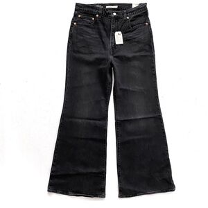 Levi's Black High-Rise Wide Leg Jeans